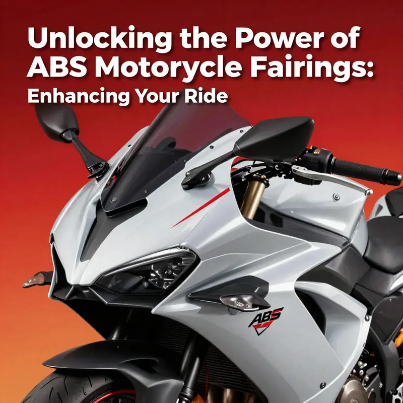 Showcasing the smooth design and durability of ABS motorcycle fairings.