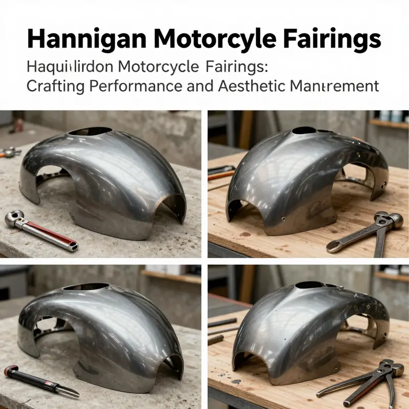 An artisan handcrafting a Hannigan motorcycle fairing reflects the meticulous attention to detail and quality that defines the brand.