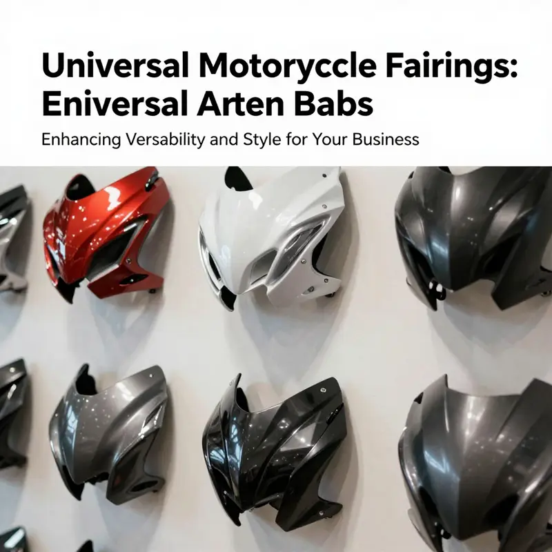Diverse designs of universal motorcycle fairings demonstrating their adaptability and aesthetic appeal.