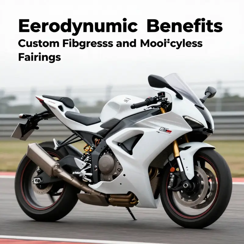 A motorcycle equipped with custom fiberglass fairings illustrates enhanced aerodynamics during track use.
