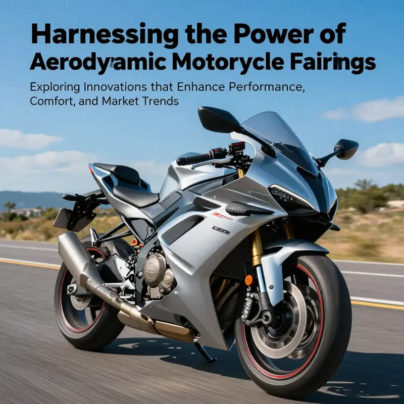 A motorcycle with a striking aerodynamic fairing, symbolizing speed and cutting-edge design.