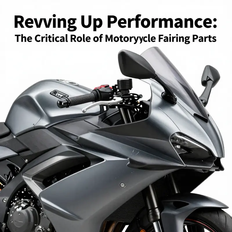 Streamlined motorcycle fairing parts enhance wind resistance and overall performance.