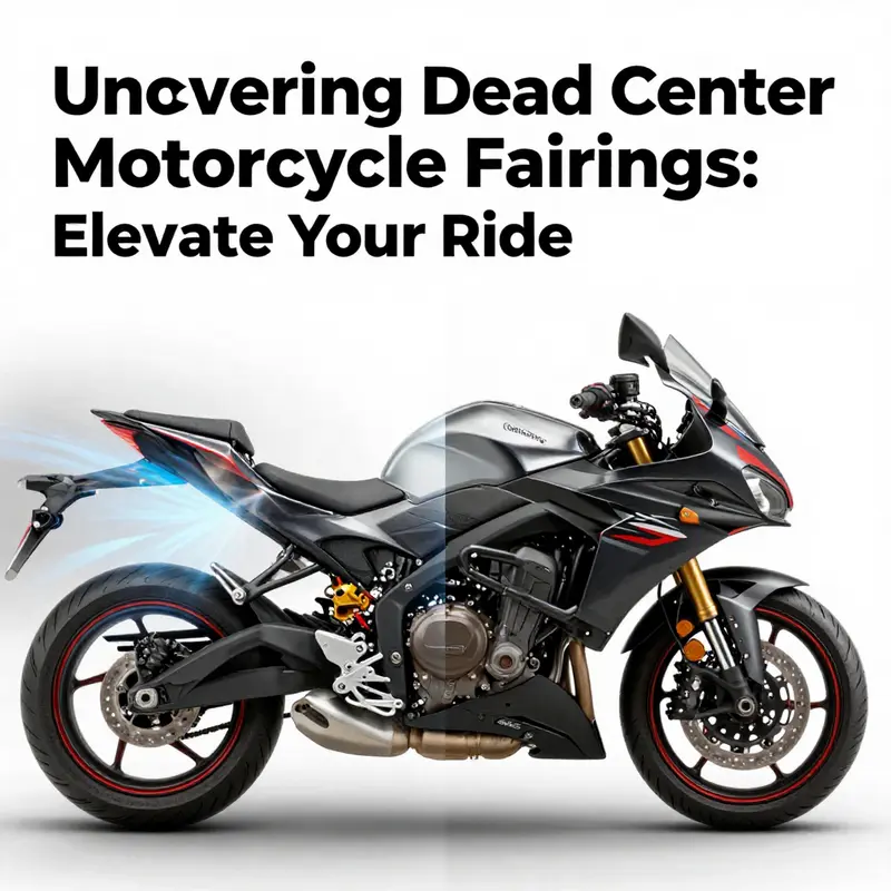 An infographic illustrating the different types of Dead Center motorcycle fairings and their characteristics.