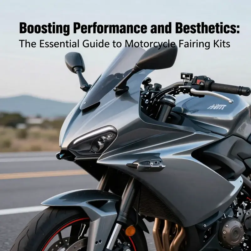 Aerodynamic motorcycle with fairing kit demonstrating enhanced speed and stability.