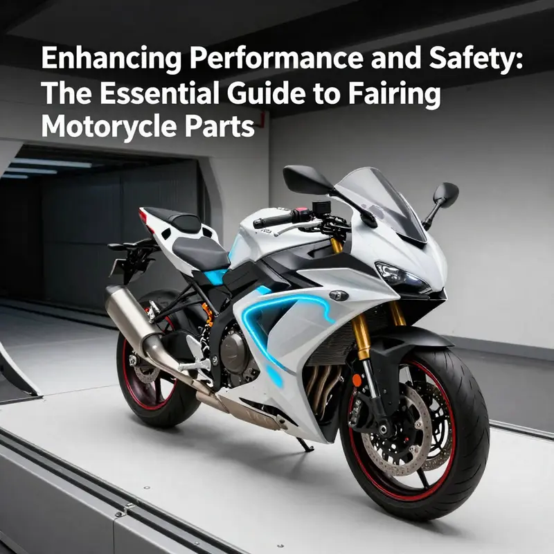 A variety of motorcycle fairing parts made from different materials showcasing their distinct characteristics.