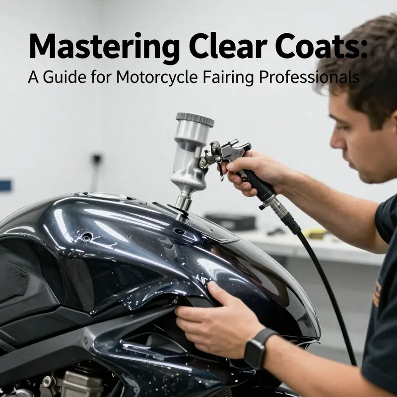 An array of high-quality clear coats designed for motorcycle fairings, highlighting the variety available to business owners.