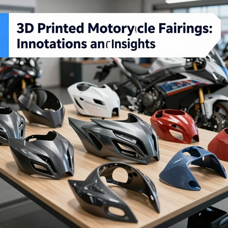 An advanced 3D printer ready to create customized motorcycle fairings.