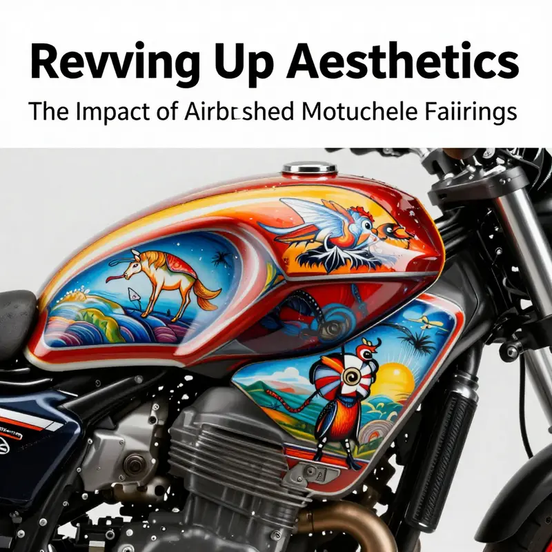 Aerodynamically designed airbrushed fairings enhancing motorcycle performance and aesthetics on the track.