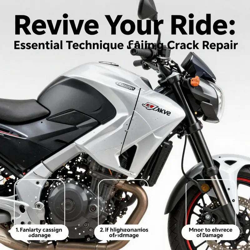 Overview of various motorcycle fairing crack repair methods.