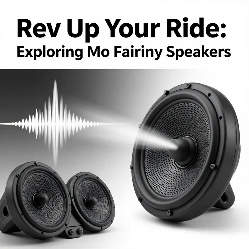 Seamlessly designed motorcycle fairing speakers enhance the bike’s aesthetics.