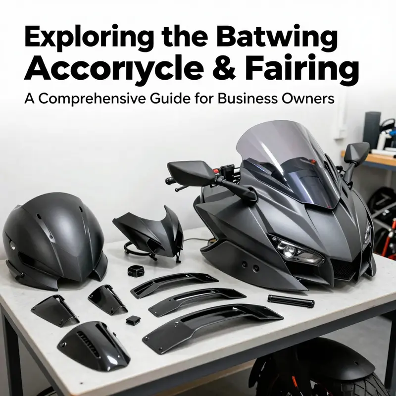 Detailed view highlighting the aerodynamic profile and adjustable features of the batwing fairing.