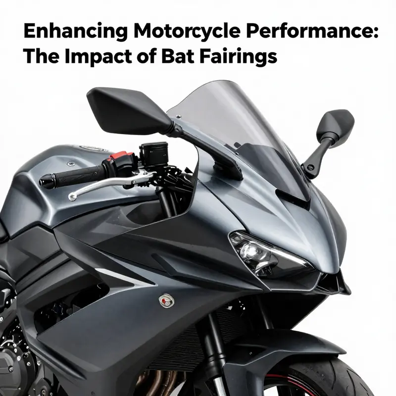 The aerodynamic design of a batwing fairing enhances motorcycle performance and rider comfort.