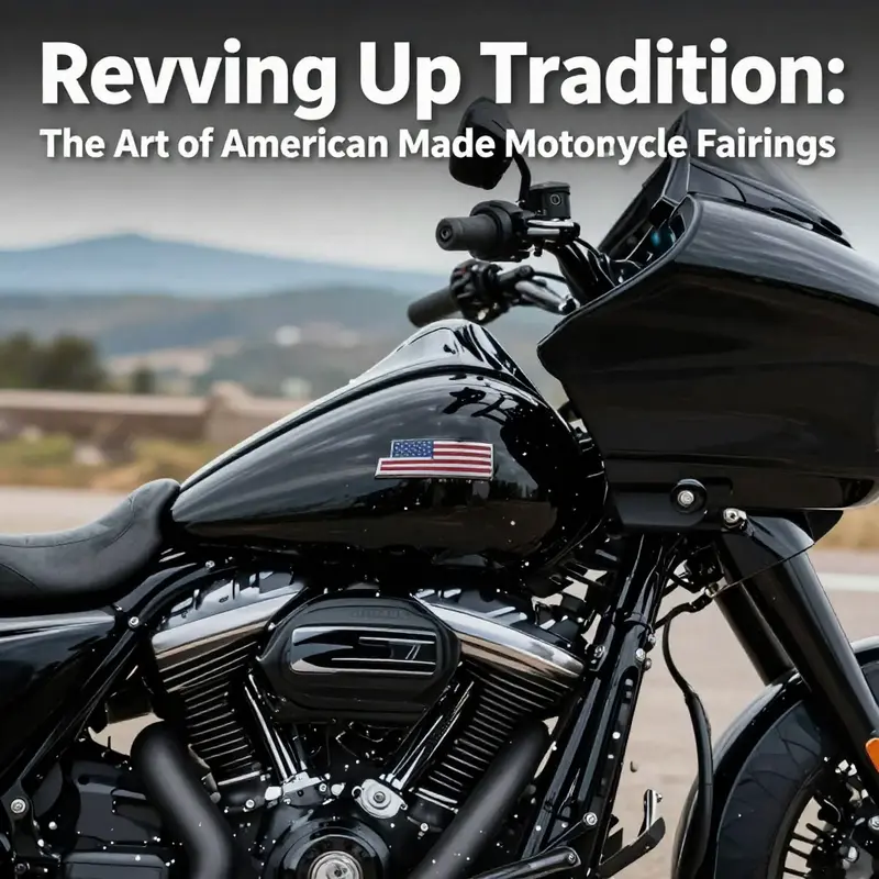 The modern Batwing fairing showcases unique design elements and American craftsmanship.