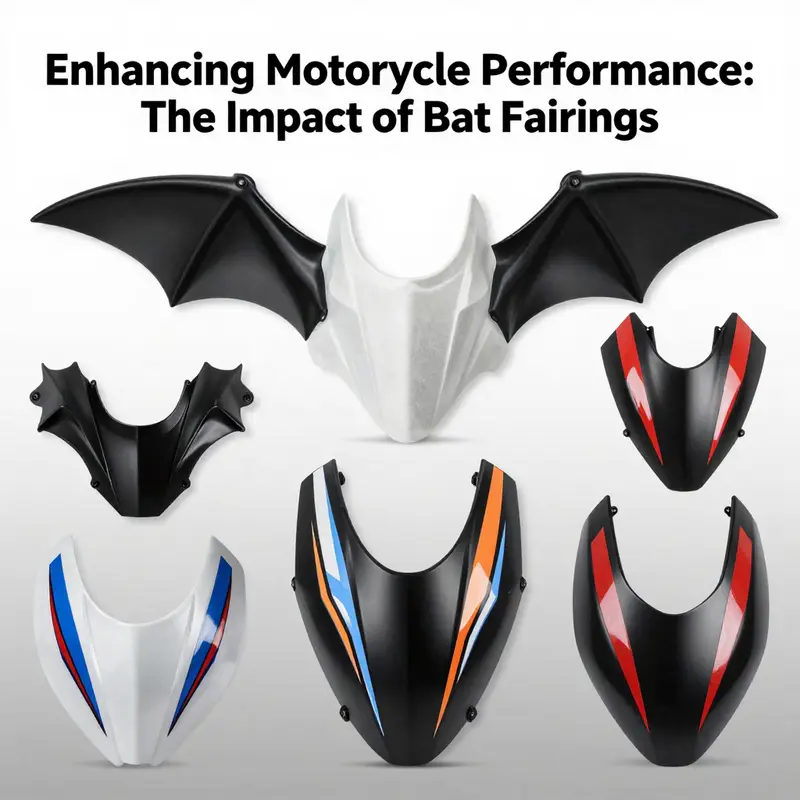 The aerodynamic design of a batwing fairing enhances motorcycle performance and rider comfort.