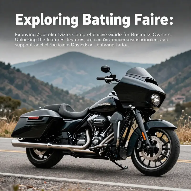 Harley-Davidson motorcycle with batwing fairing parked on a scenic mountain road.
