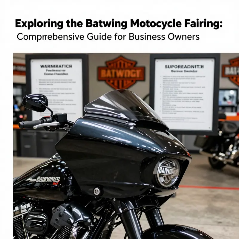 Detailed view highlighting the aerodynamic profile and adjustable features of the batwing fairing.