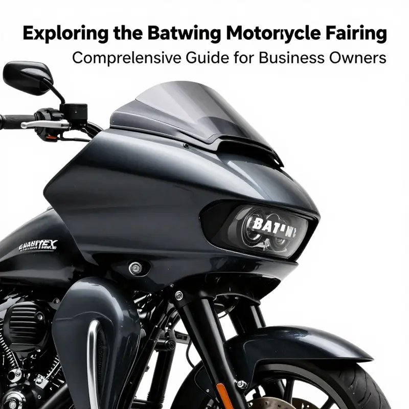 Detailed view highlighting the aerodynamic profile and adjustable features of the batwing fairing.