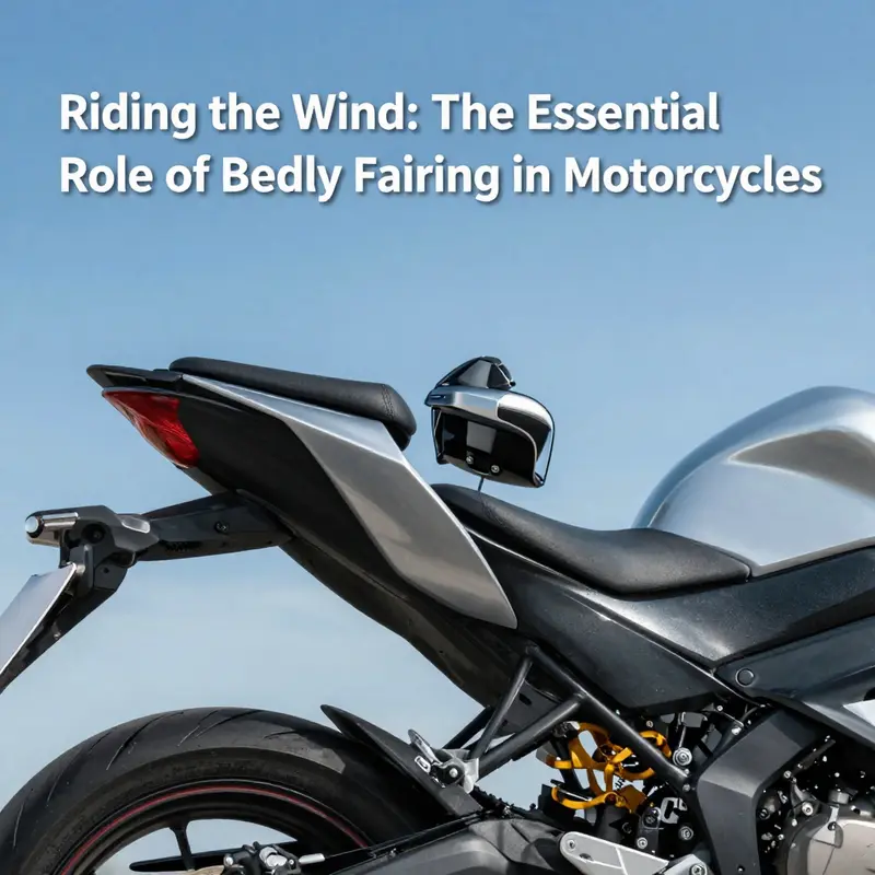 Sleek motorcycle design demonstrating the aerodynamic efficiency provided by a belly fairing.
