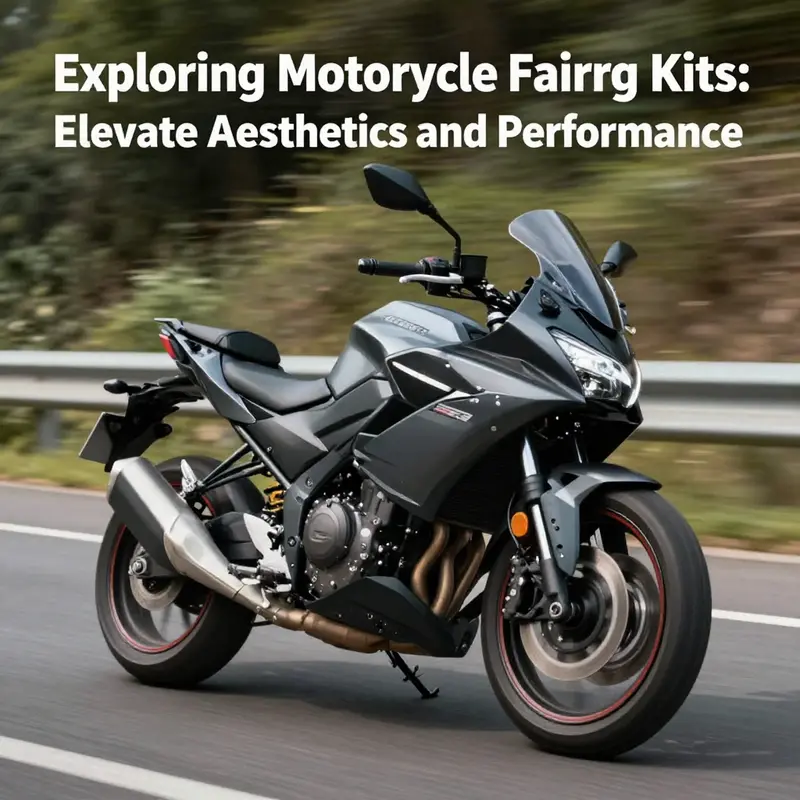 Different types of motorcycle fairing kits showcasing their versatility and specific applications.