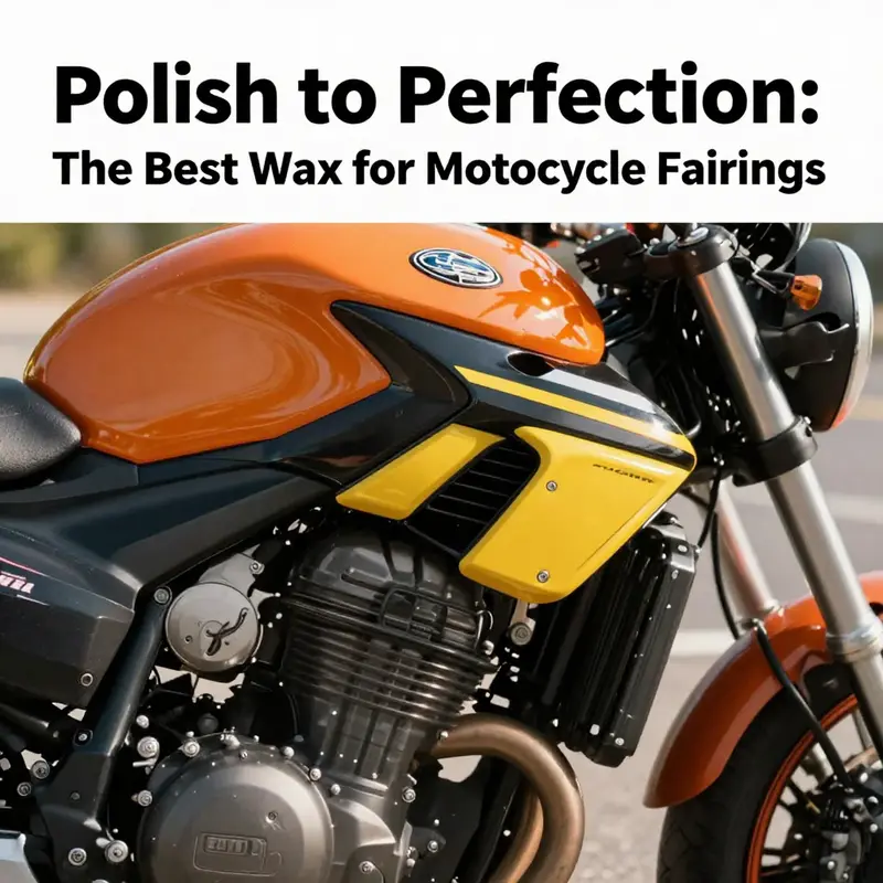 A selection of the best motorcycle waxes highlighting their sleek design and effectiveness in enhancing fairing appearance.