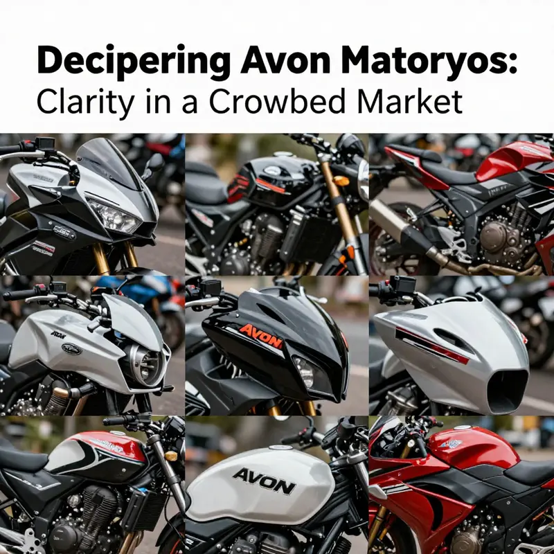 A visual representation of the brand confusion surrounding Avon motorcycle fairings in a competitive landscape.
