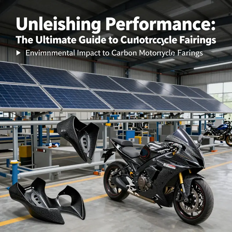 A motorcycle showcasing the aerodynamic benefits of carbon fiber fairings on a racetrack.