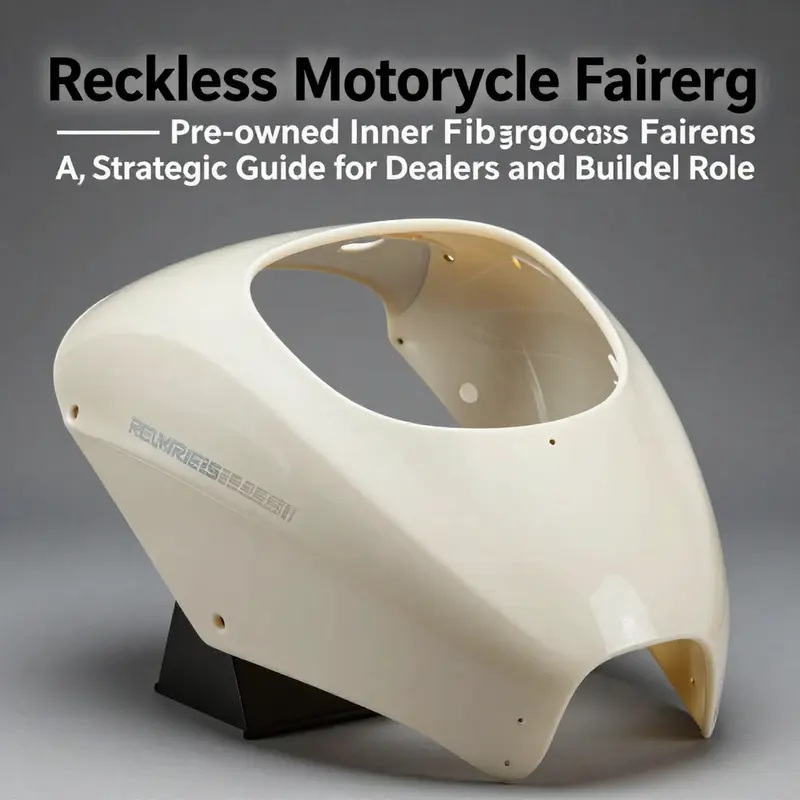 Pre-owned Reckless inner fiberglass fairing showcasing structural ribs and fitment considerations for Reckless models.