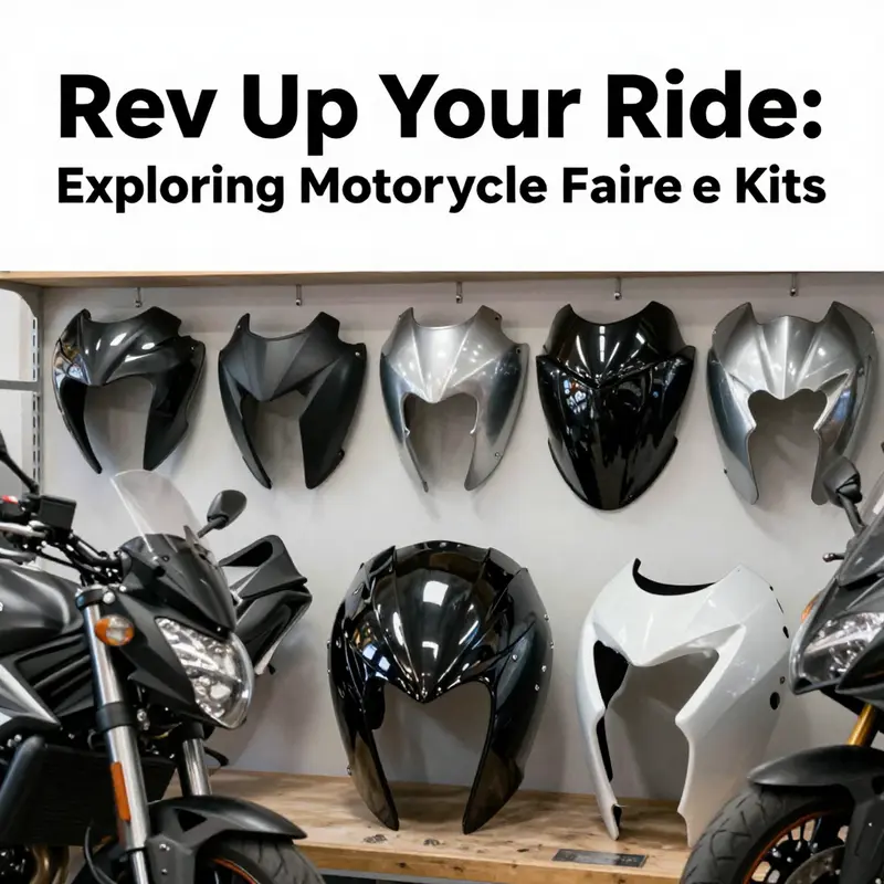 A motorcycle with a full fairing kit demonstrating enhanced aerodynamics and protection.