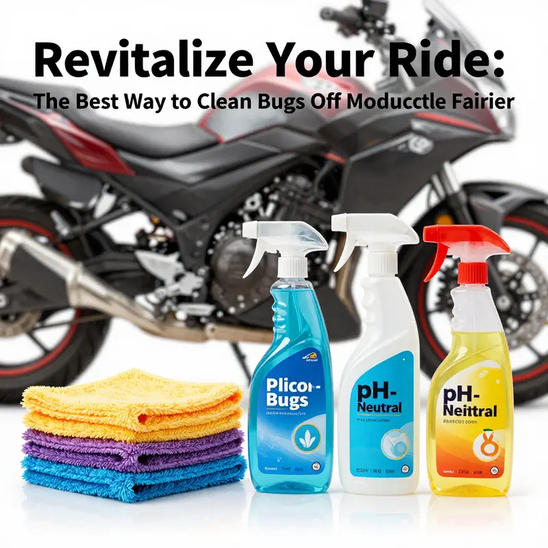 Cleaning a motorcycle fairing promptly after riding is essential to prevent paint damage.