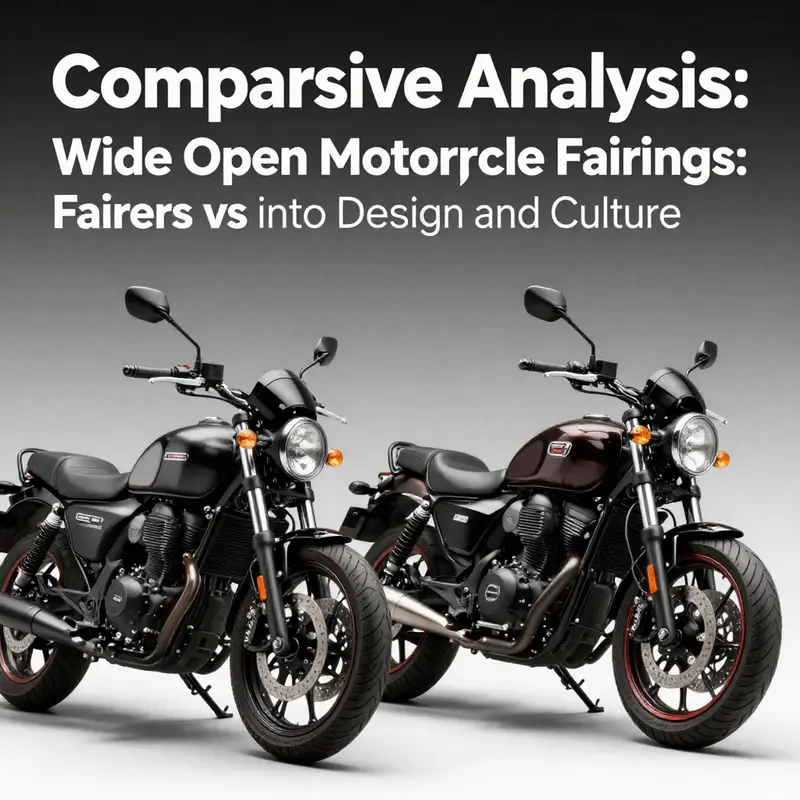 An exposed motorcycle fairing highlighting the minimalist design approach.