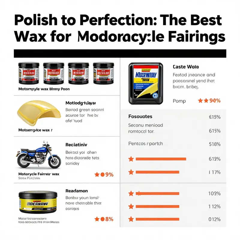 A selection of the best motorcycle waxes highlighting their sleek design and effectiveness in enhancing fairing appearance.