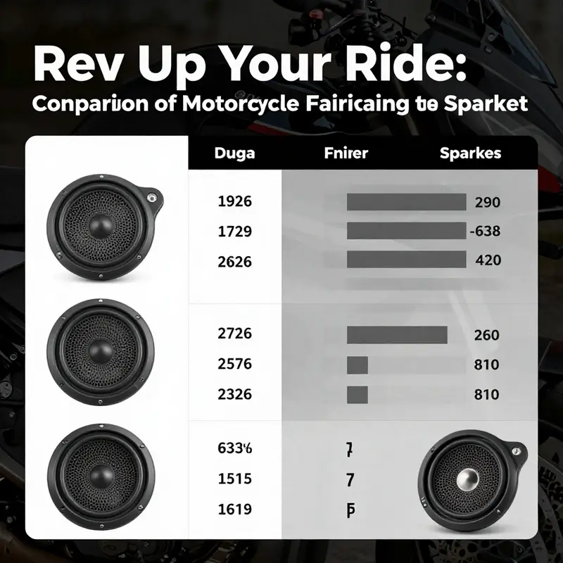 Seamlessly designed motorcycle fairing speakers enhance the bike’s aesthetics.
