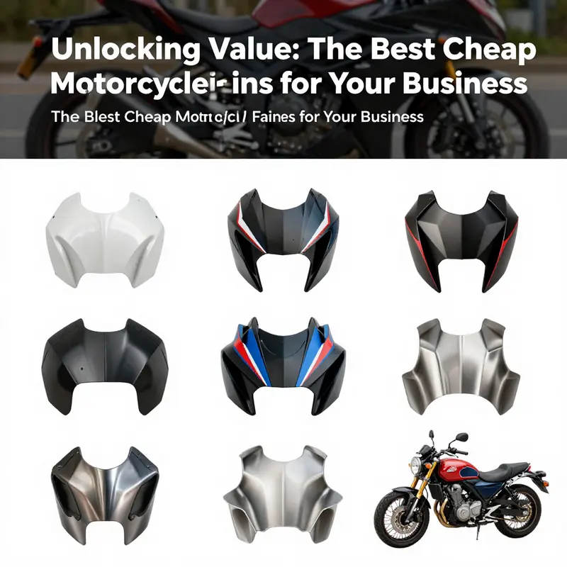 A comprehensive overview of diverse motorcycle fairings showcasing styles suitable for different models.