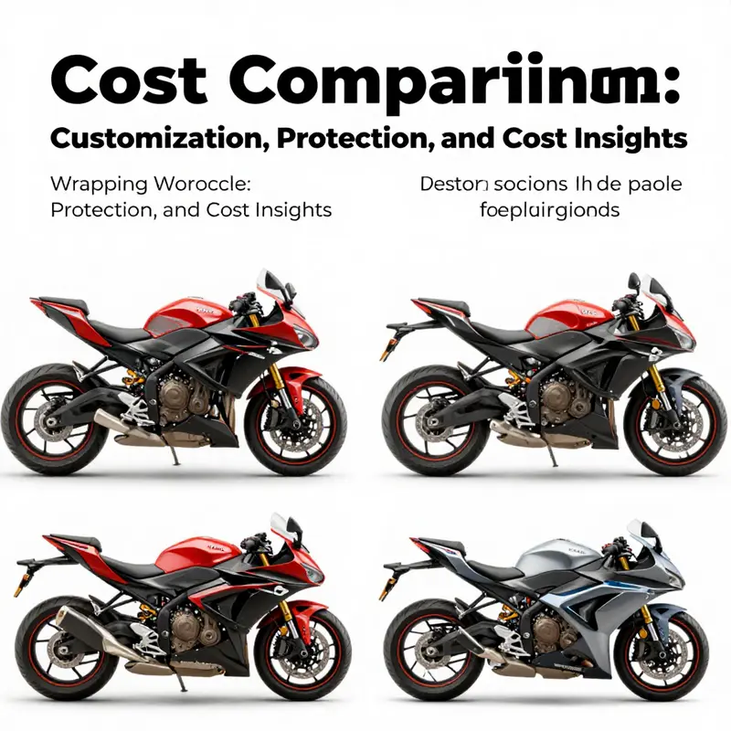 A professional wraps a motorcycle fairing using vinyl film, demonstrating the precision needed for quality results.