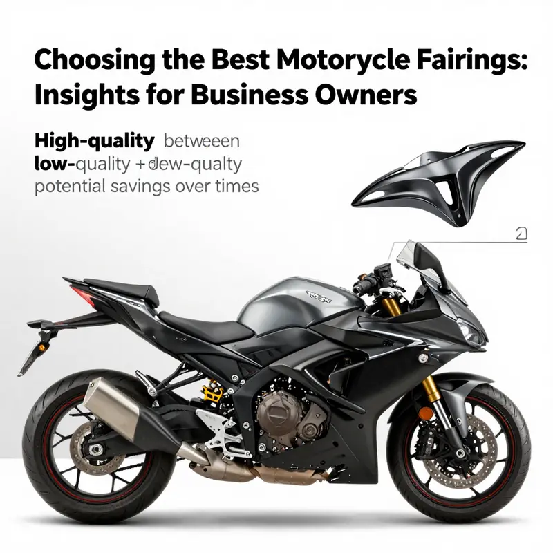 High-quality motorcycle fairings highlighting durability and material integrity.