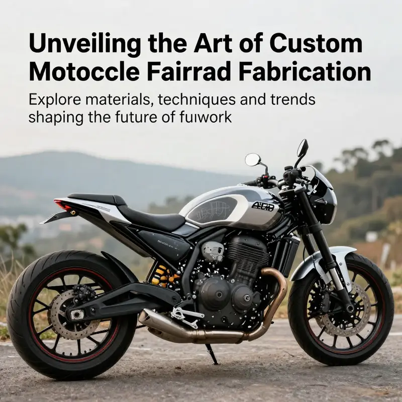 A beautifully customized motorcycle featuring detailed fairings in an outdoor setting.