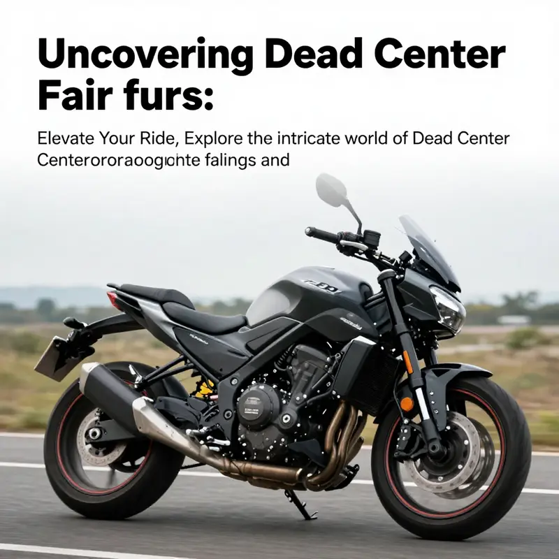 A dynamic motorcycle with Dead Center fairings speeding along a winding road, showcasing its aerodynamic design.