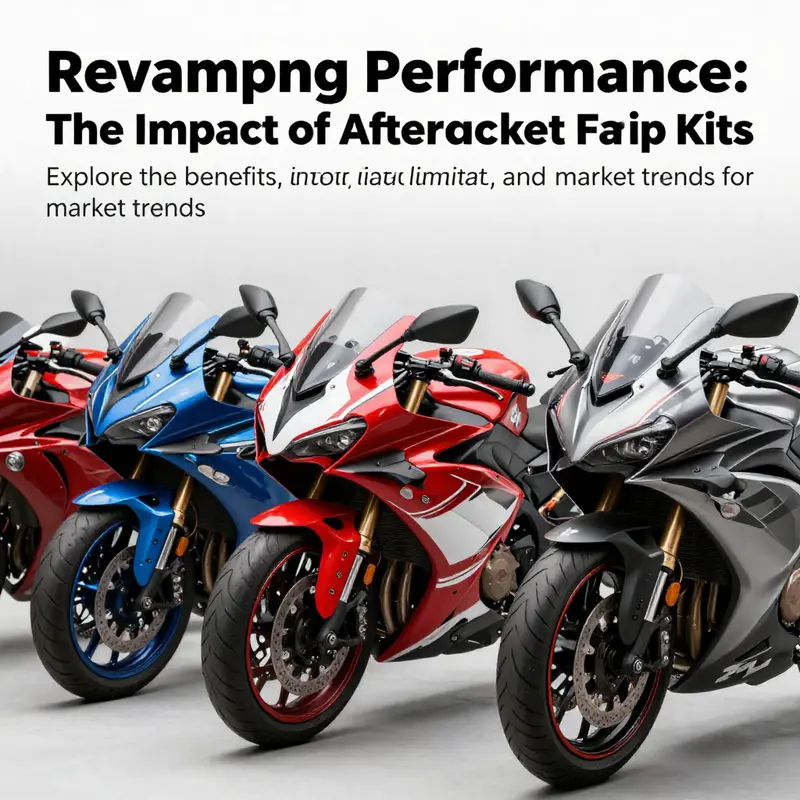 A collection of sportbikes featuring an array of custom aftermarket fairing kits that enhance their aesthetics and aerodynamics.