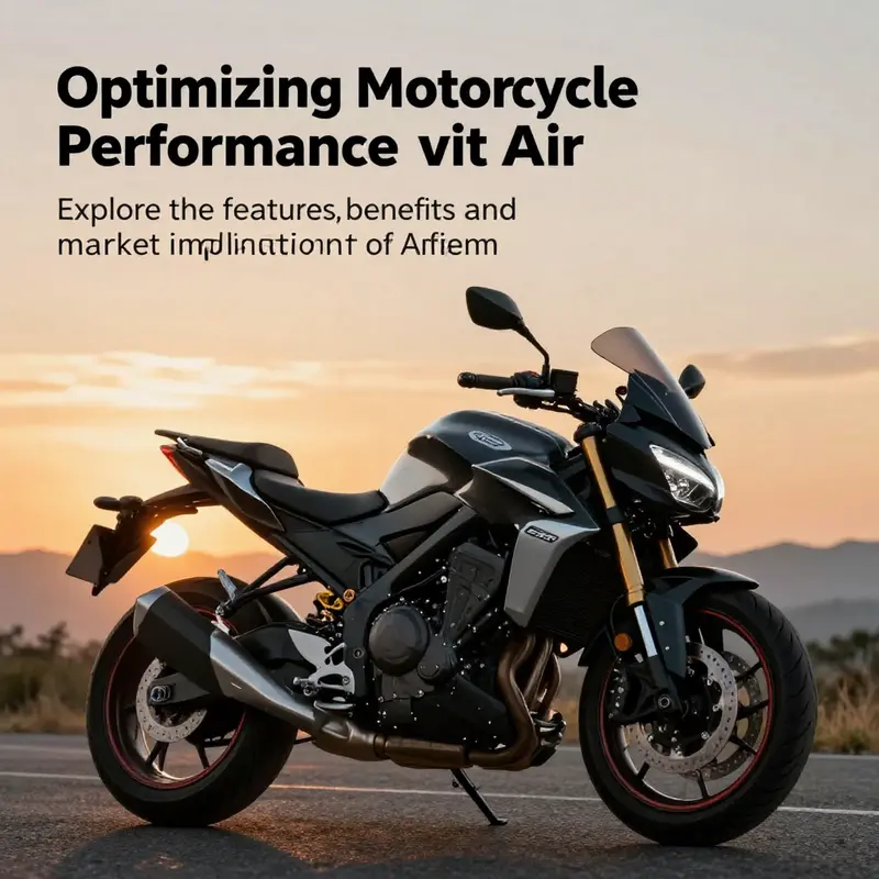 A motorcycle with Air Tech fairings in a picturesque setting, emphasizing its aerodynamic and visual appeal.