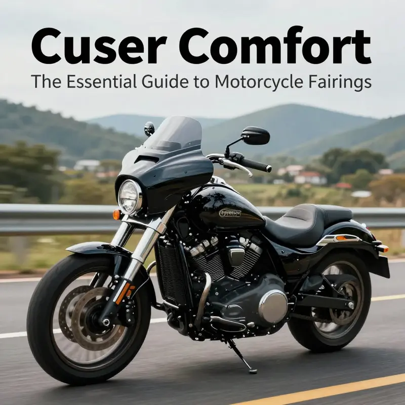 Cruiser motorcycle with fairings, showcasing enhanced comfort on the open road.