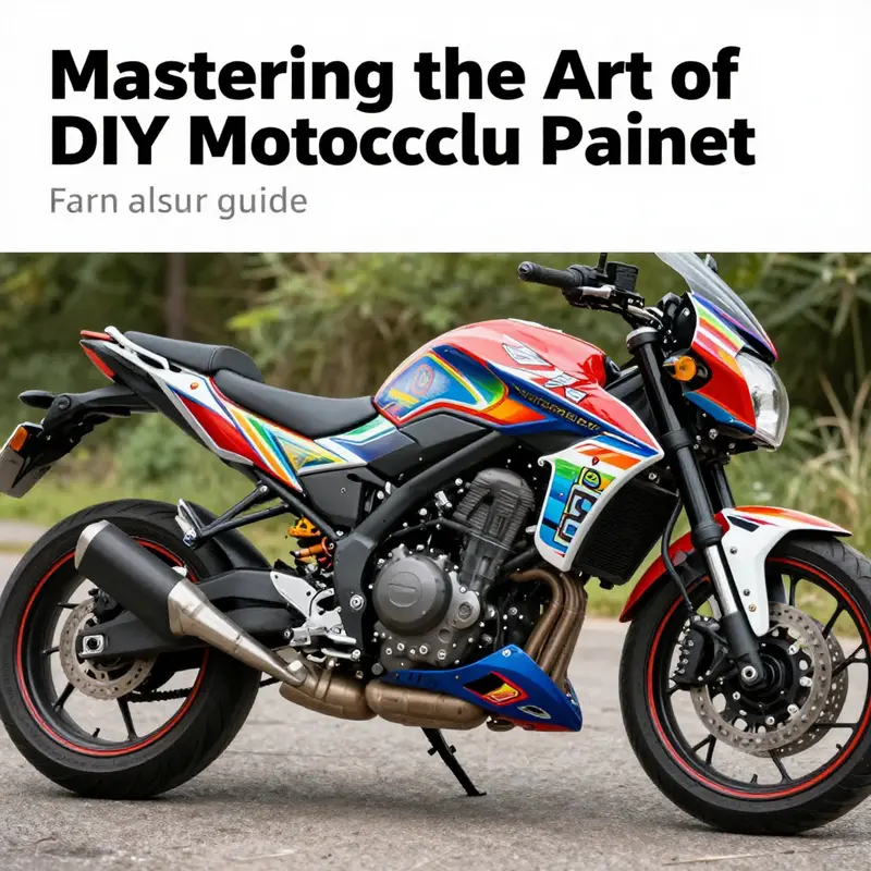 A motorcycle featuring uniquely designed paintwork on its fairings, symbolizing the creativity and possibilities of DIY painting.