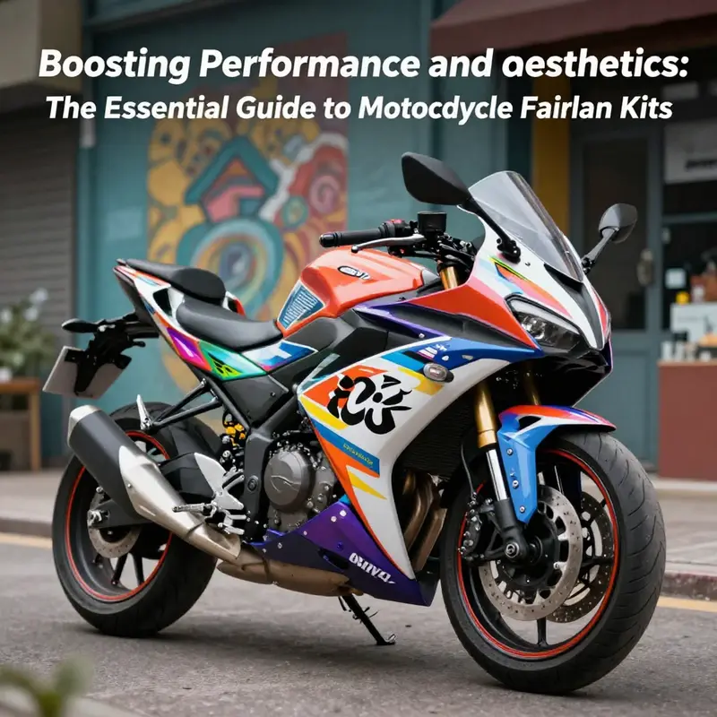 Aerodynamic motorcycle with fairing kit demonstrating enhanced speed and stability.