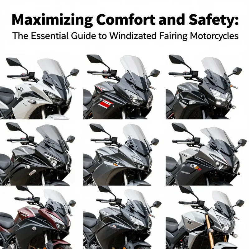 The sleek design of a motorcycle windshield fairing enhances aerodynamics and rider comfort.