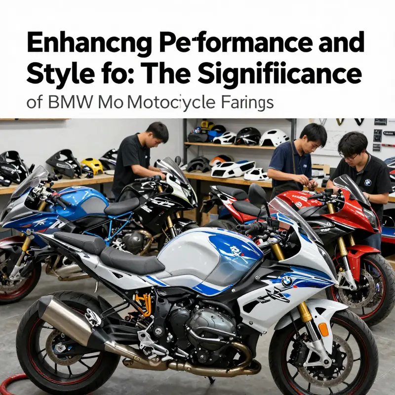 The aerodynamic design of BMW motorcycle fairings enhances performance and stability at high speeds.