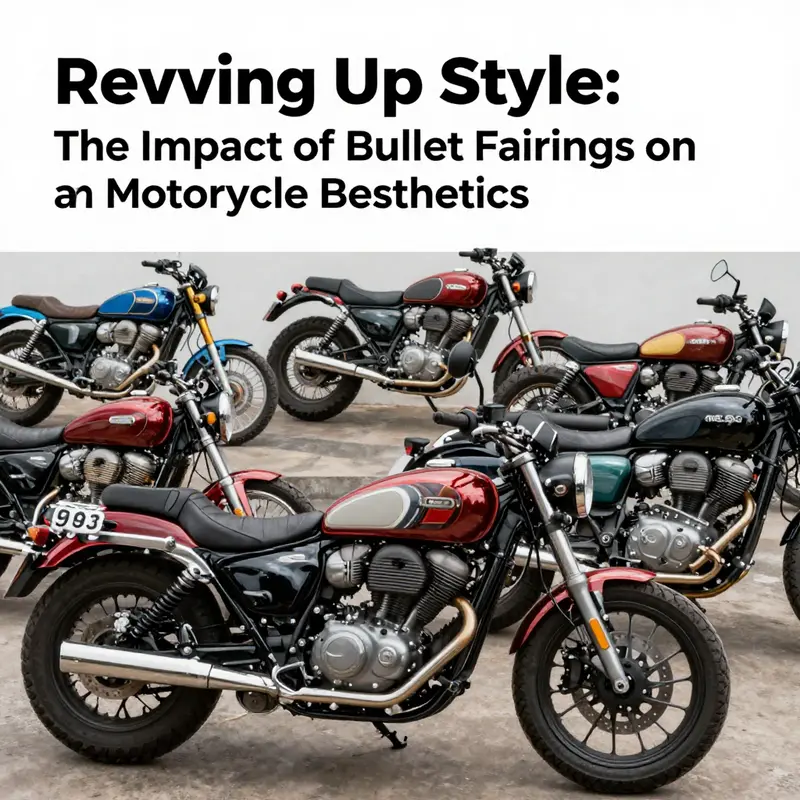 The sleek design of a bullet fairing motorcycle highlighting modern innovation.