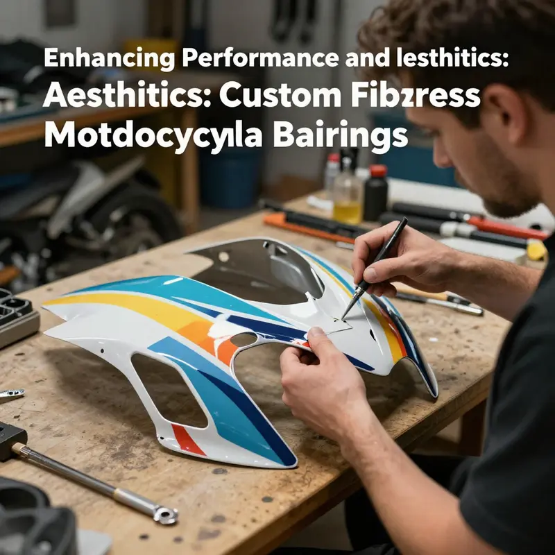 A motorcycle equipped with custom fiberglass fairings illustrates enhanced aerodynamics during track use.