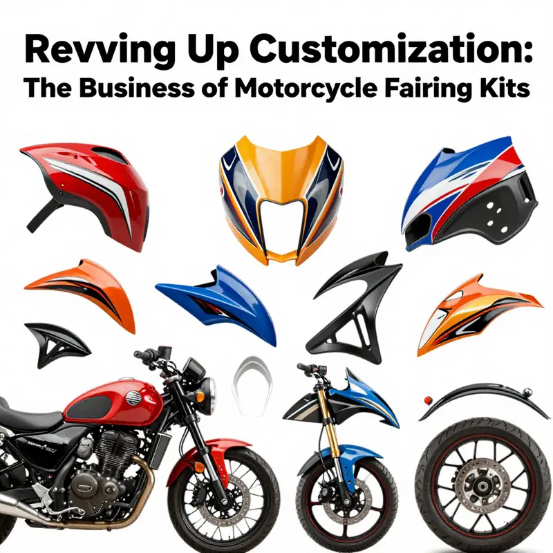 Motorcycles sporting custom fairing kits that boost performance and aerodynamics.