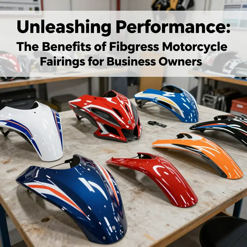 A motorcycle equipped with fiberglass fairings highlights the aerodynamic efficiency crucial for performance.