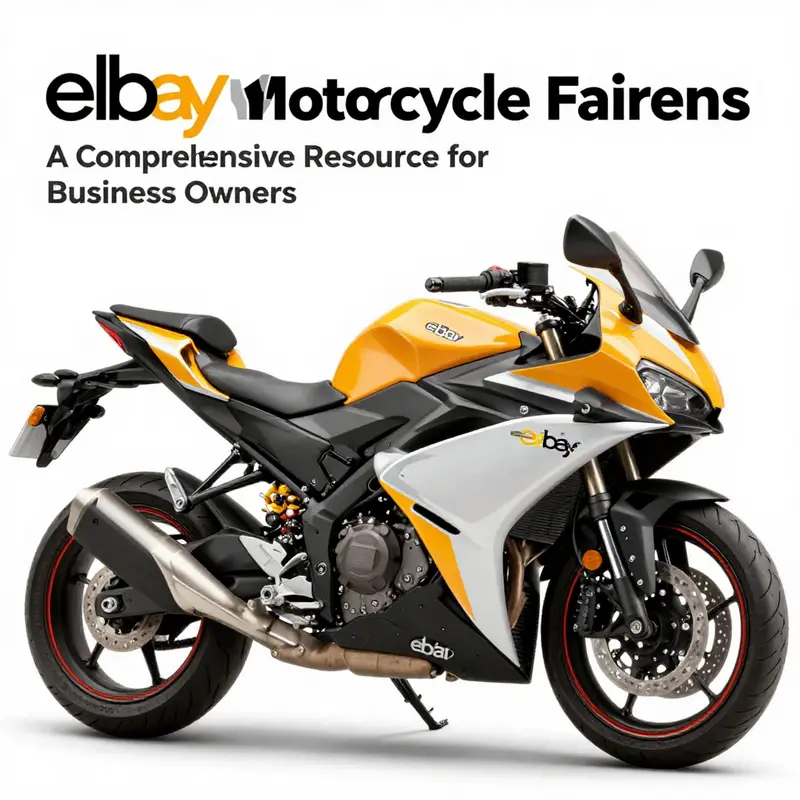 A diverse array of motorcycle fairings showcasing various types and materials available on eBay.