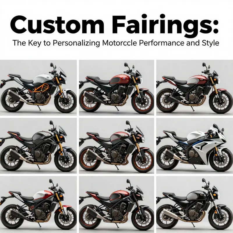 Custom fairings that enhance both the performance and aesthetics of a motorcycle.